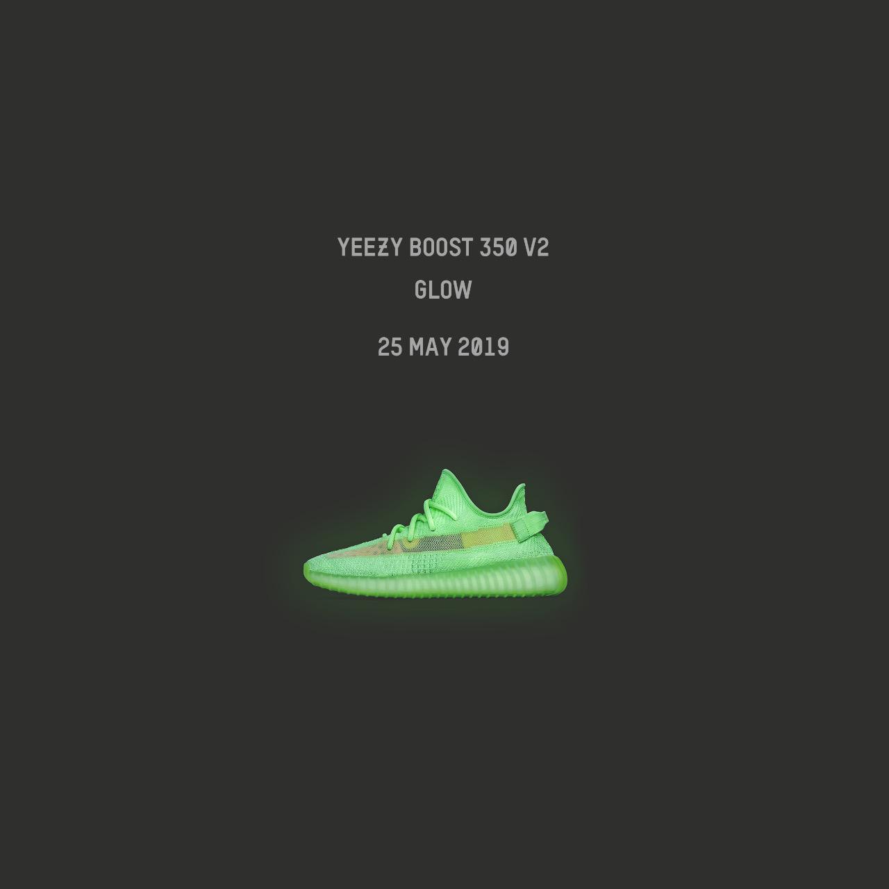 Glow in the dark top yeezy drop