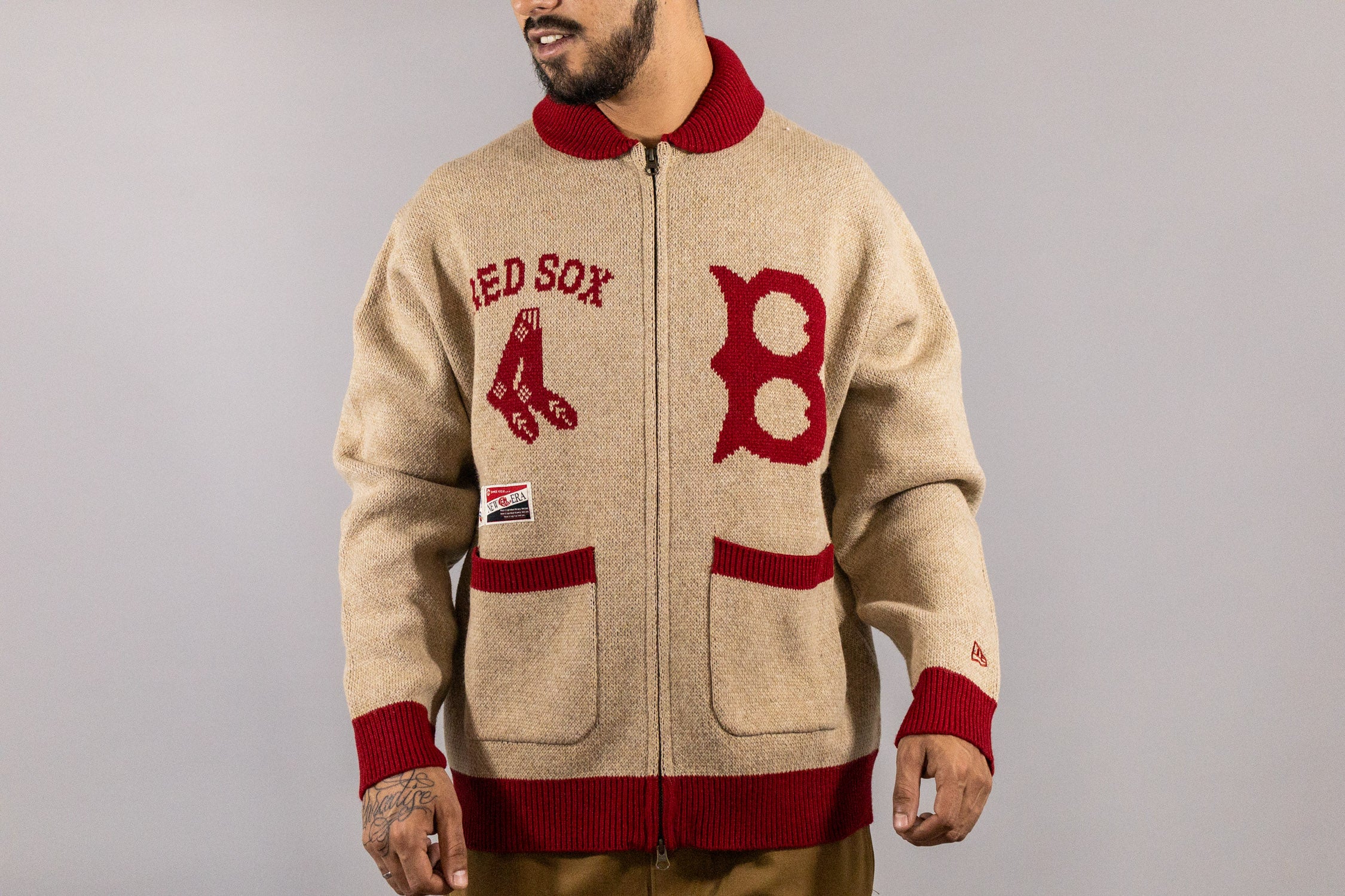 New Era Boston Red Sox MLB Wordmark Sweater L