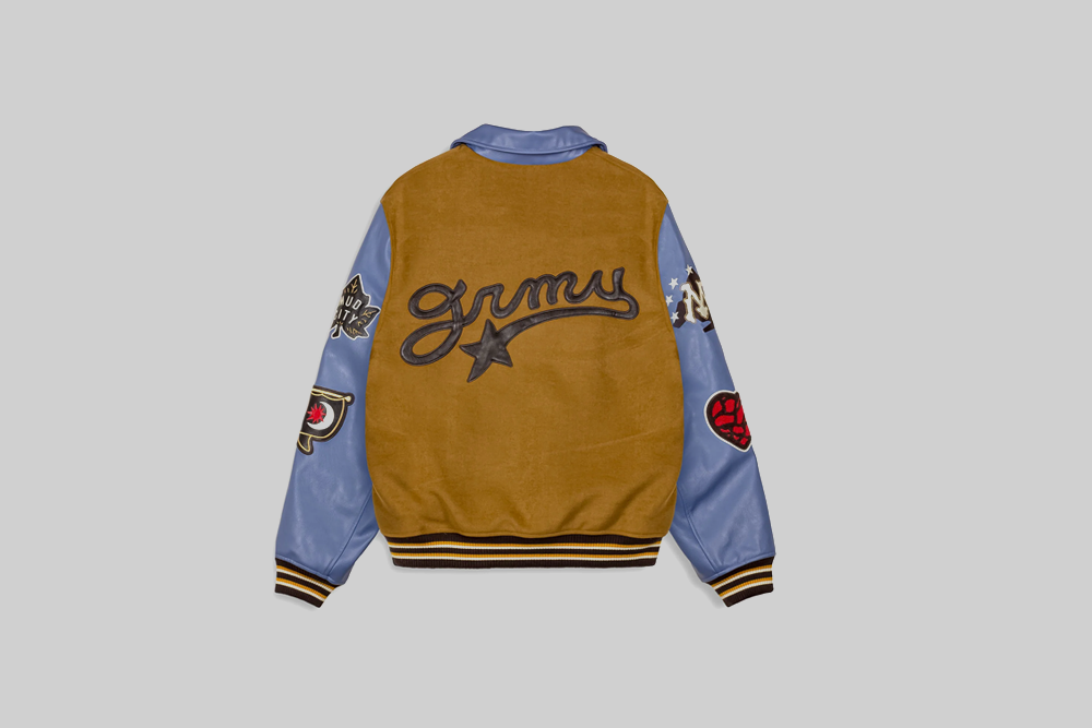 Grimey Mud's The Residence Baseball Jacket - GBJK194-BRW