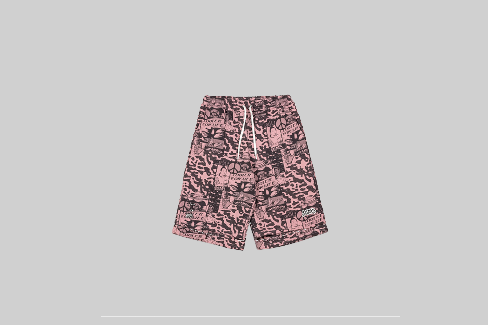 Grimey Peace Within All Over Print Baggy Sweatshorts