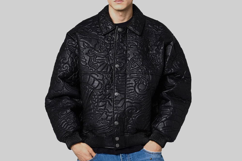 Grimey Sampans Leather Jacket - GPLJ196-BLK