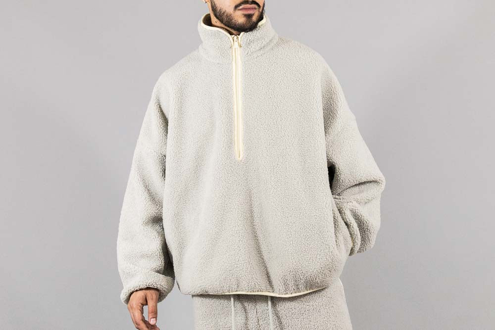 Fleece half zip sweatshirt on sale