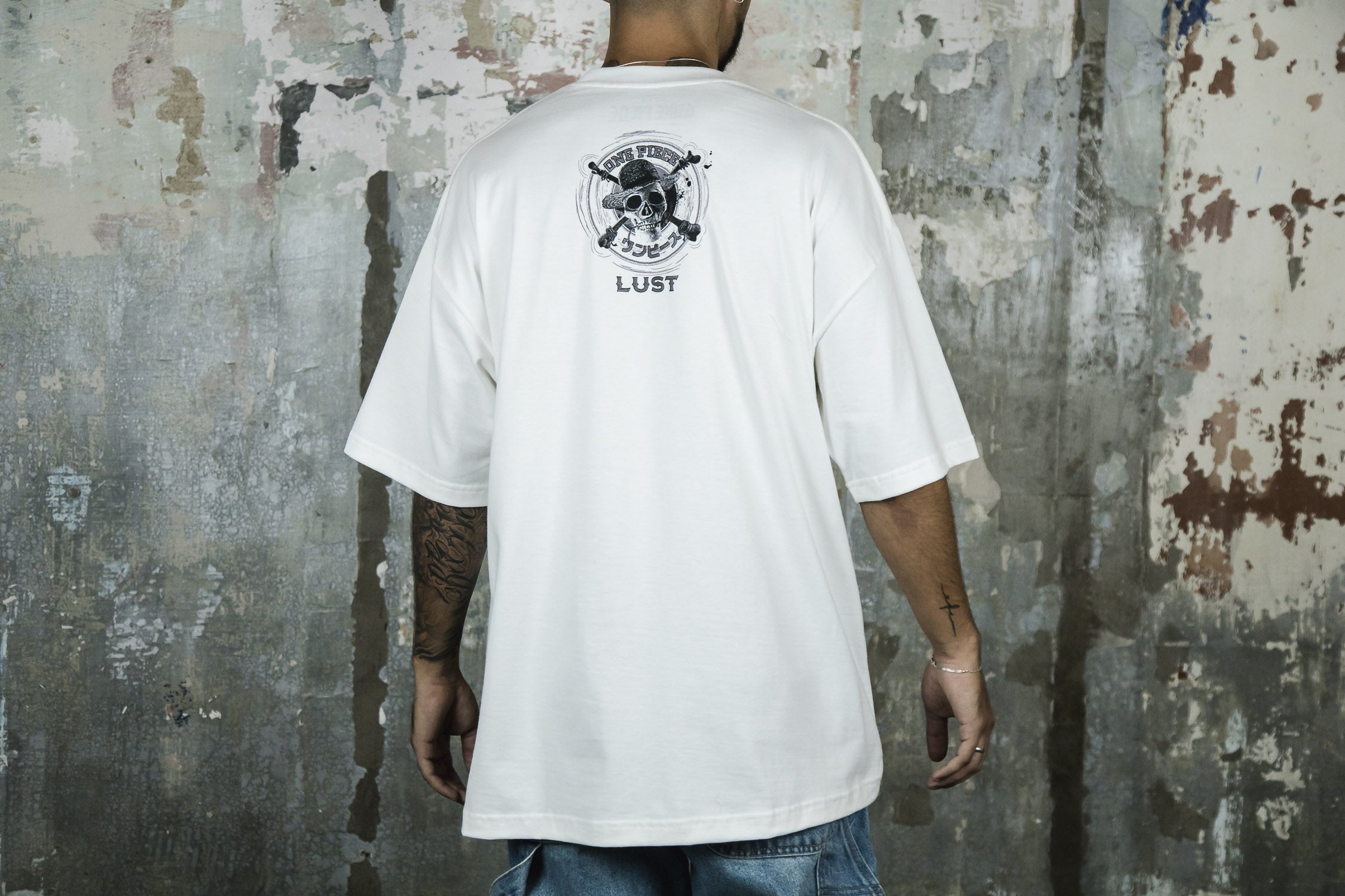 ONE PIECE X LUST BRAND HMN LUFFY TEE CREAM (6958967095362)