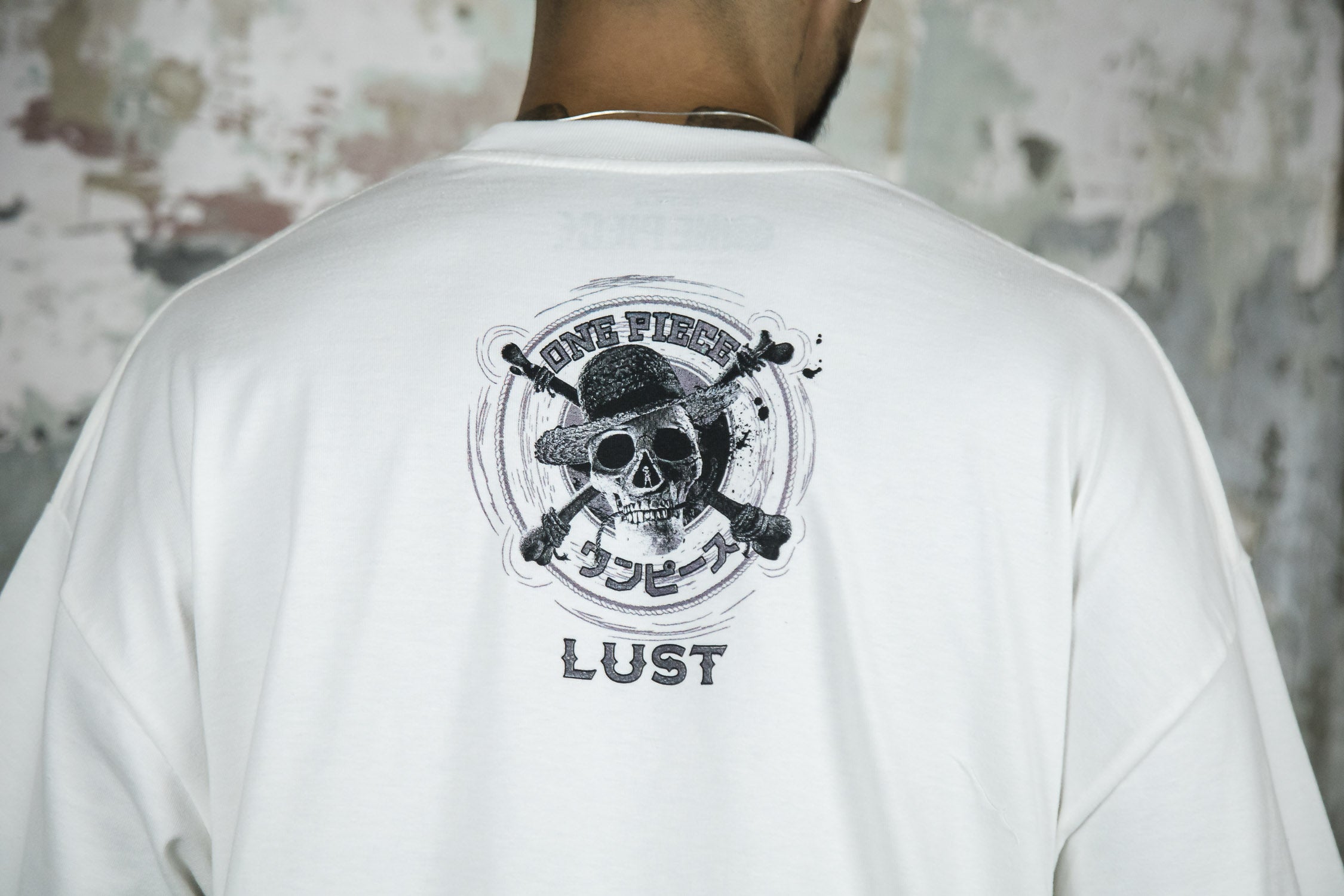 ONE PIECE X LUST BRAND HMN LUFFY TEE CREAM (6958967095362)