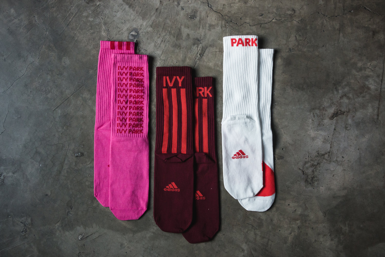 IVY PARK HEART x adidas 3 pack Sock (6710401040450)
