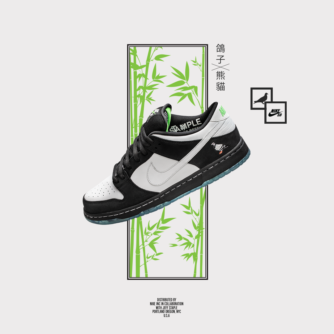 Nike SB Dunk Low “Panda Pigeon”