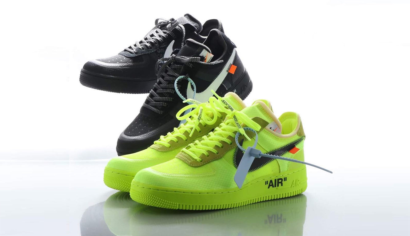 Off-White™ x Nike Air Force 1  Low "Black"  & "Volt"