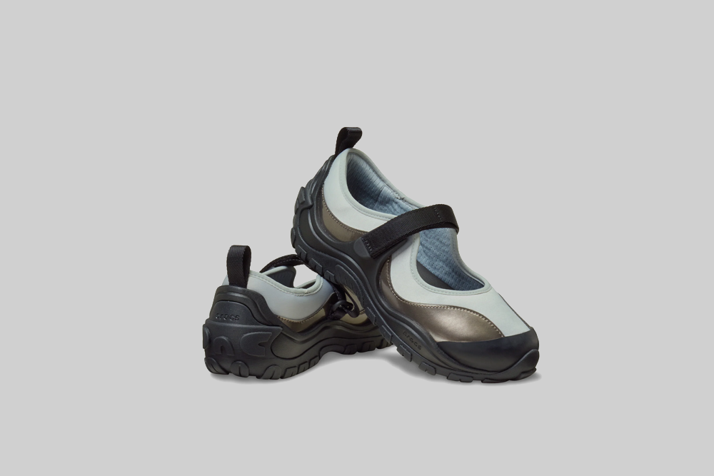Women's Crocs Terre Ballet Core 'Black Silver Metallic'