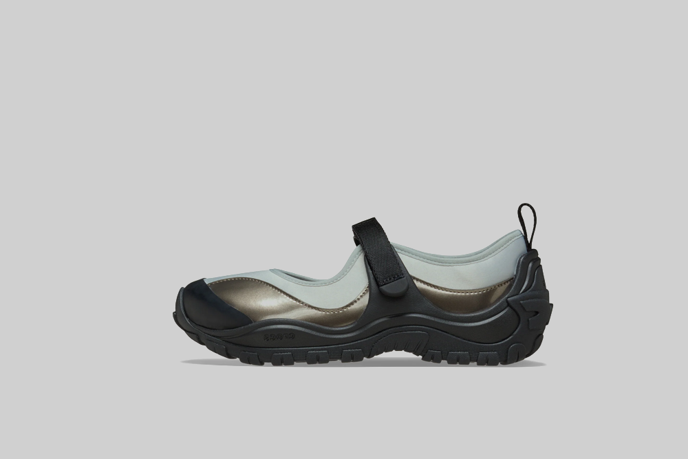 Women's Crocs Terre Ballet Core 'Black Silver Metallic'