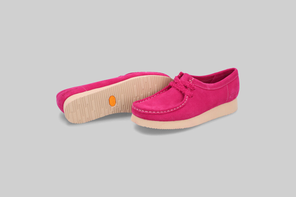 Women's Clarks Wallabee 2604 'Bright Pink'