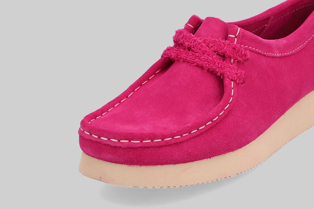 Women's Clarks Wallabee 2604 'Bright Pink'