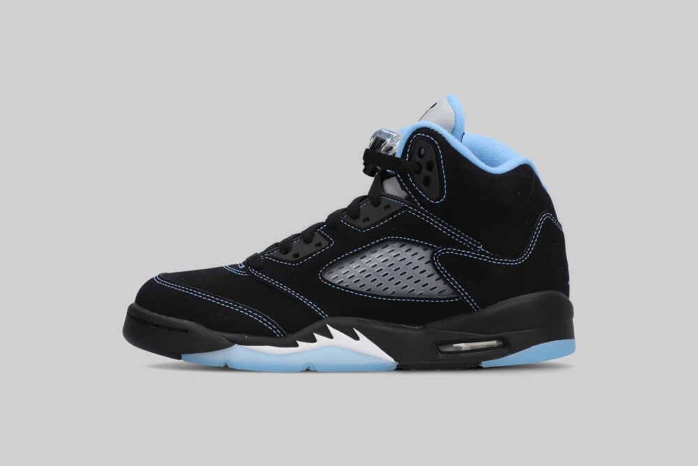 Air Jordan 5 "Black Carolina" 'Black and University Blue' (GS) - 440888-008