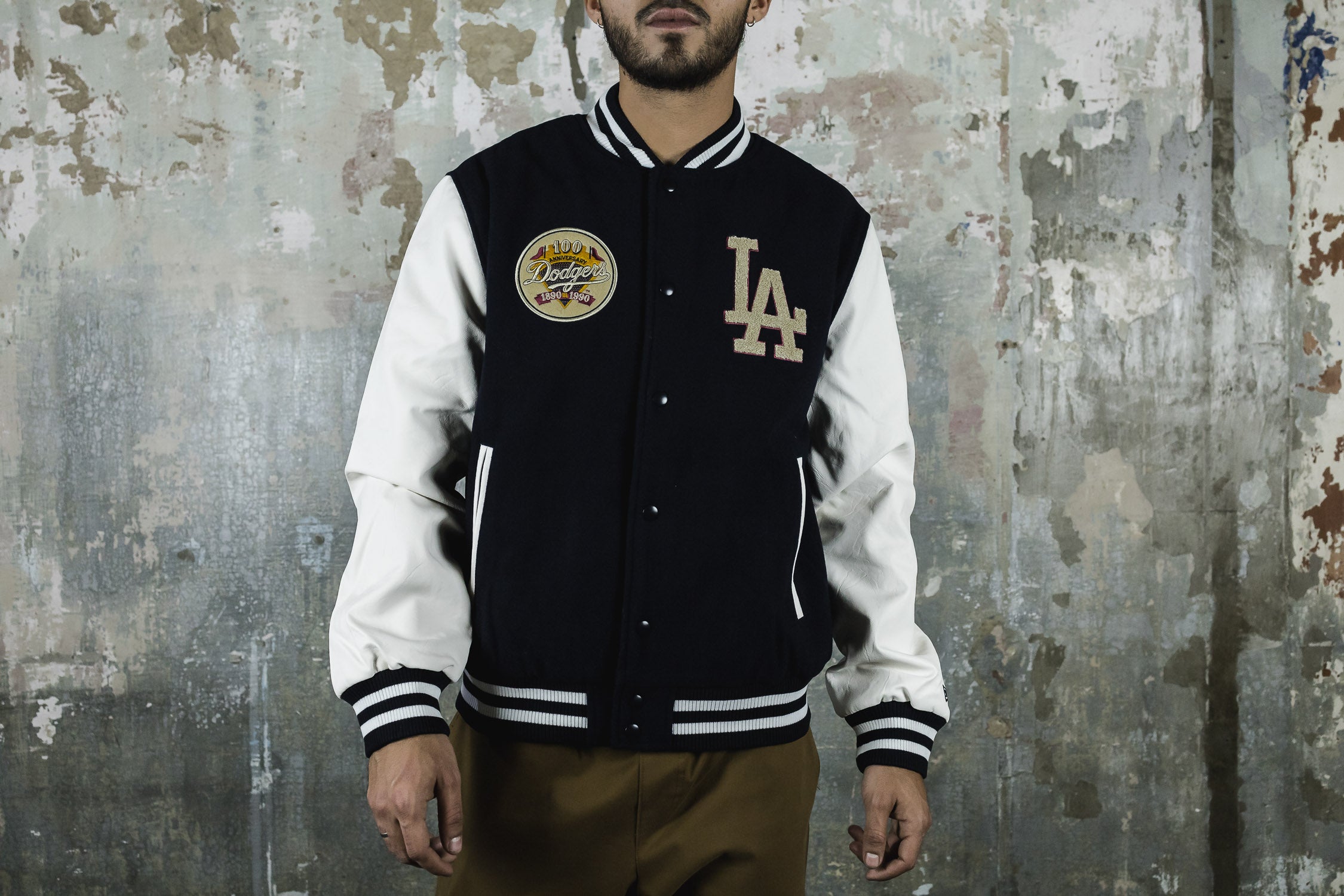 New Era LA Dodgers MLB Large Logo Varsity Jacket