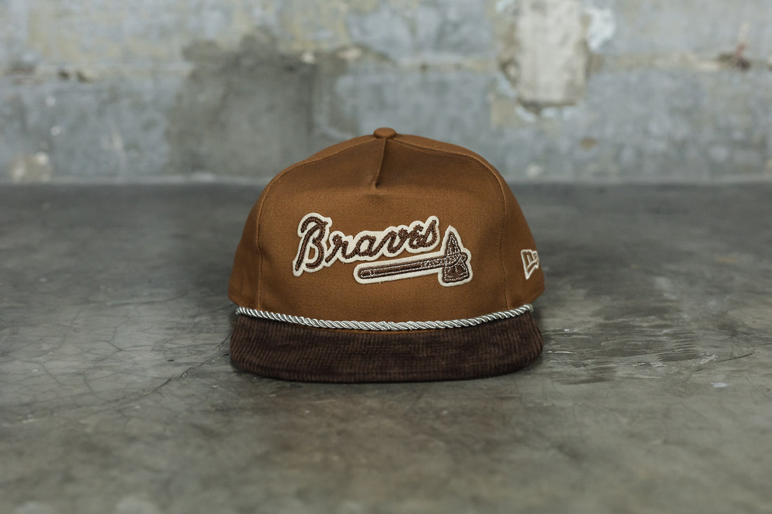 New Era Atlanta Braves MLB Cord Essentials Golfer Snapback Cap