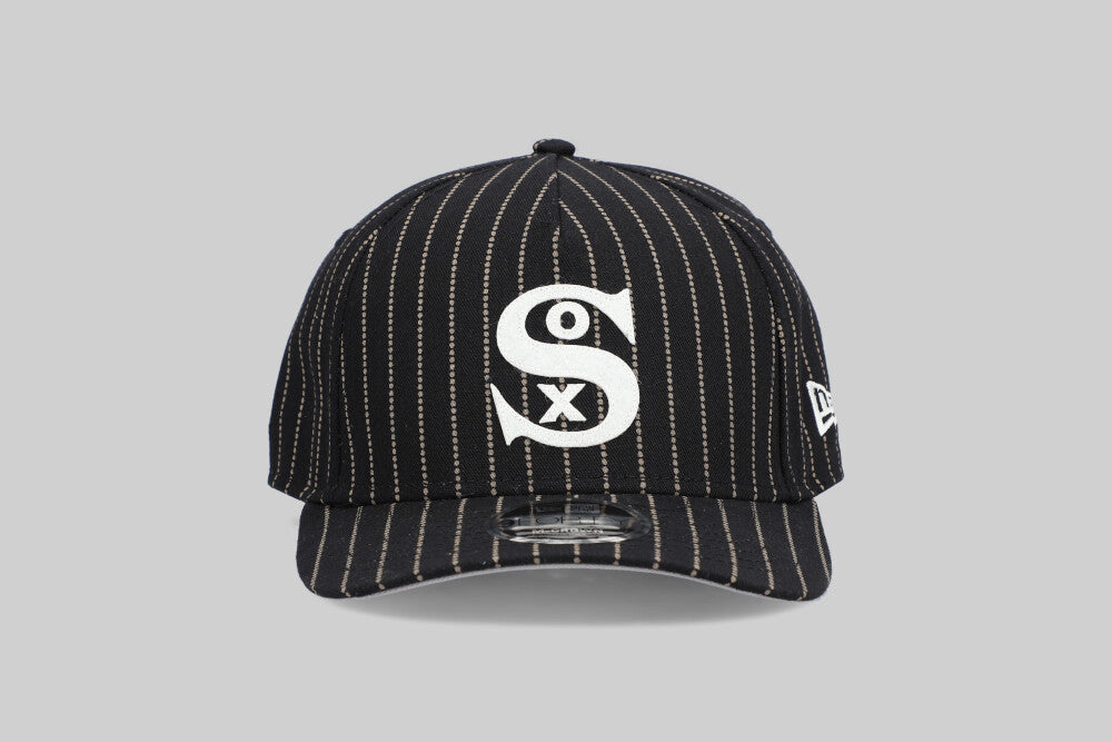 New Era Chicago White Sox Three Looms Pinstripe 9Forty A-Frame Snapback Cap