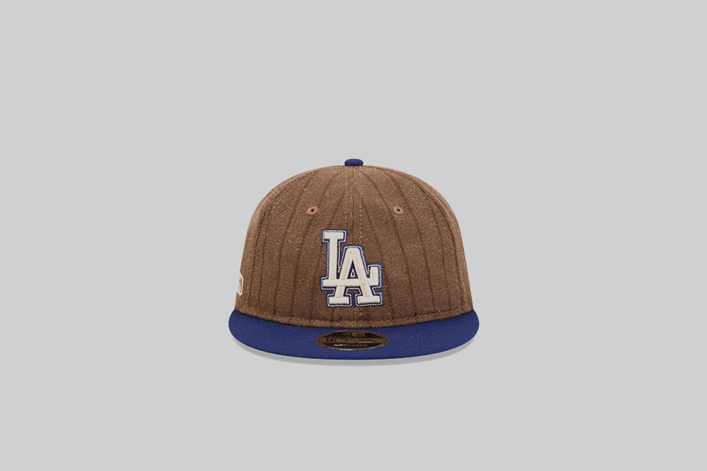 New Era Los Angeles Dodgers MLB Wool Pinstripe 9Fifty Retro Crown Strapback Cap - 60763738