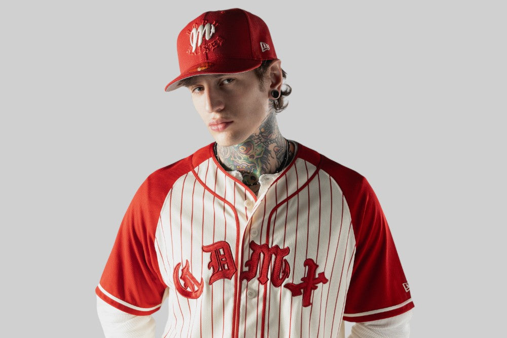 New Era x Born & Raised x Diablos Rojos Pinstripe Jersey - 60977171