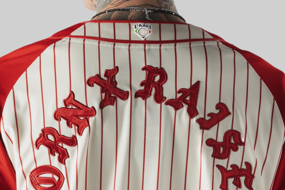 New Era x Born & Raised x Diablos Rojos Pinstripe Jersey - 60977171
