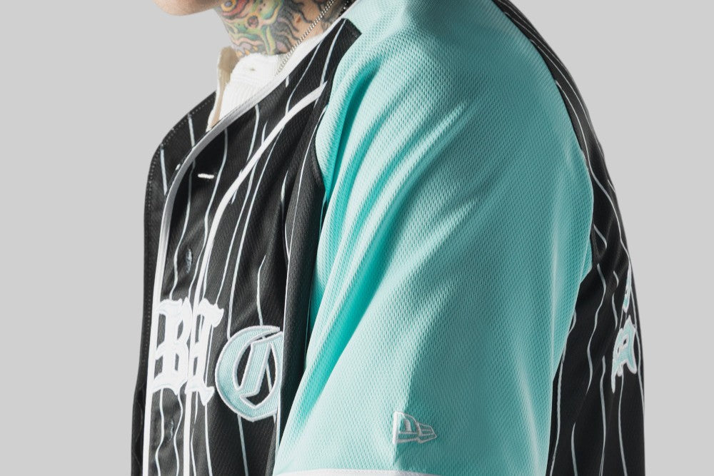 New Era x Born & Raised x Diablos Rojos Pinstripe Jersey - 60977172