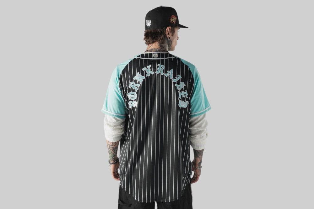 New Era x Born & Raised x Diablos Rojos Pinstripe Jersey - 60977172
