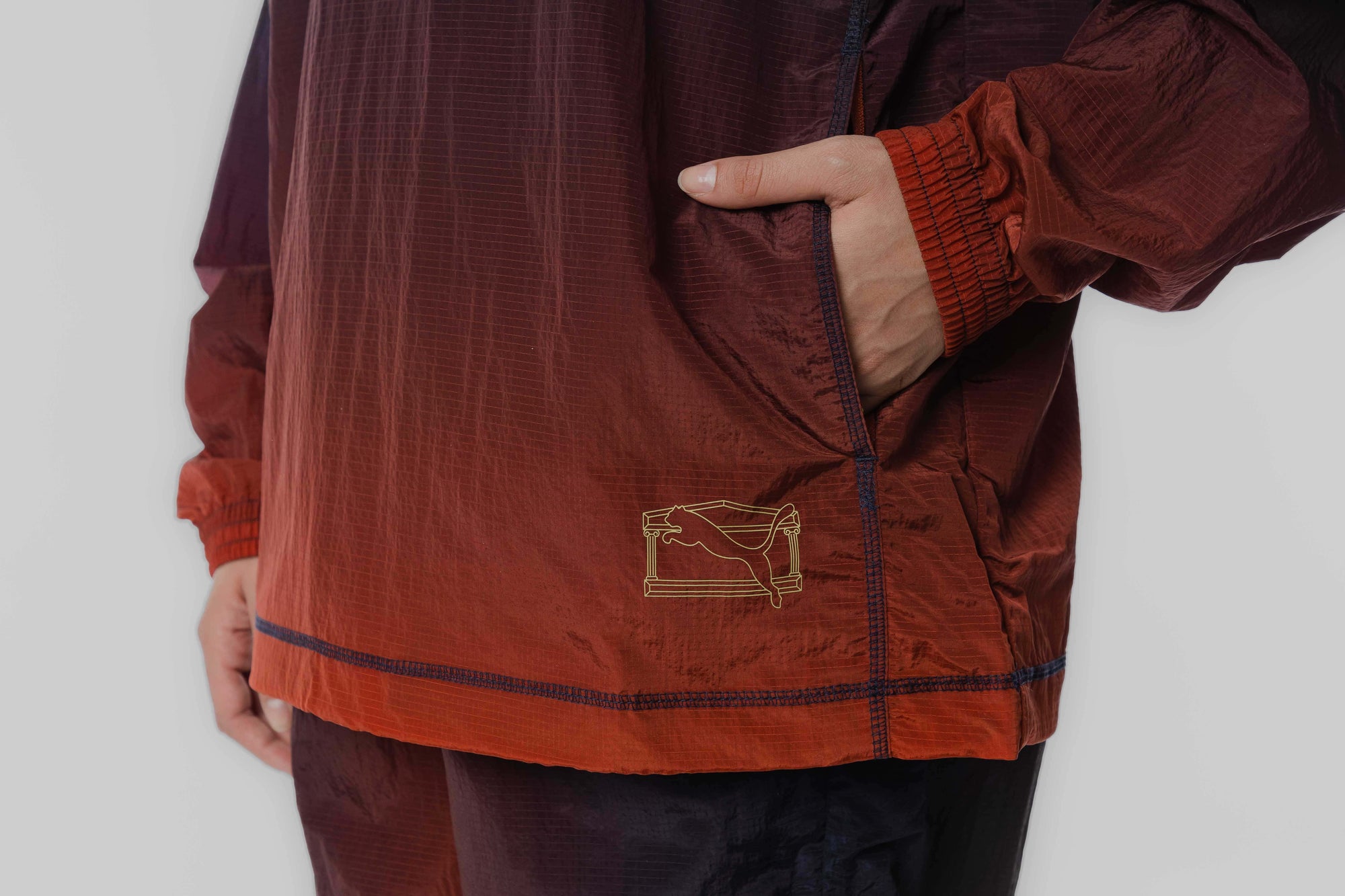 PUMA X ARIES LIGHT JACKET  TERRACOTTA/BLACK - [sku] - Lust México