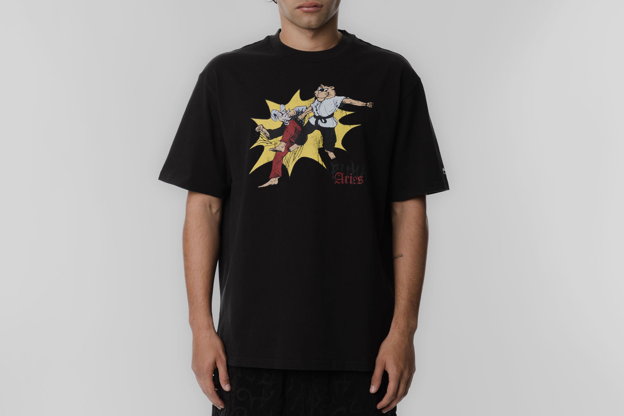 PUMA X ARIES GRAPHIC TEE BLACK/BLACK - [sku] - Lust México