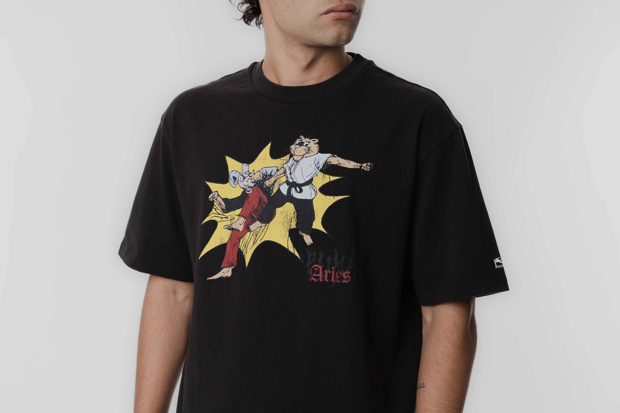 PUMA X ARIES GRAPHIC TEE BLACK/BLACK - [sku] - Lust México