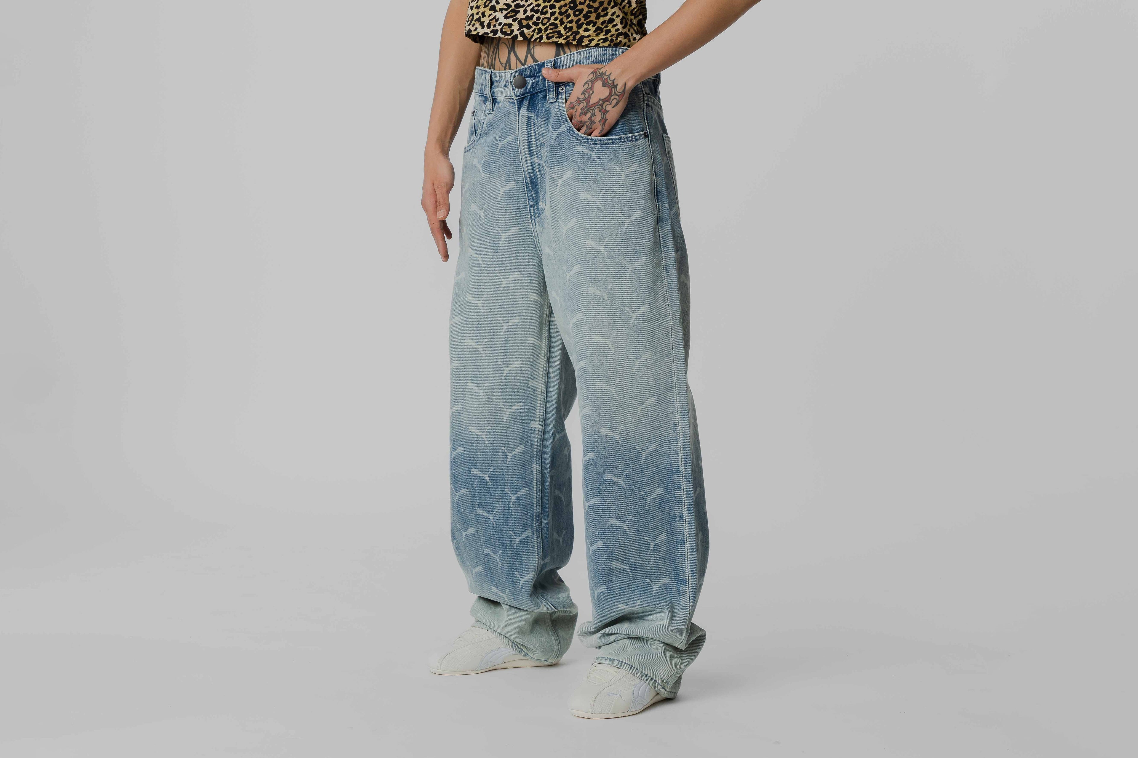 PUMA X A$AP ROCKY Laser Monogram Denim -  633428 01 APP - BOTTOM - MEN - ADULT - QS - WI - 25 en Lust México