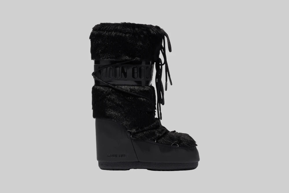 Moon Boot Icon Faux-Fur 'Black' - 80D1408900-N001