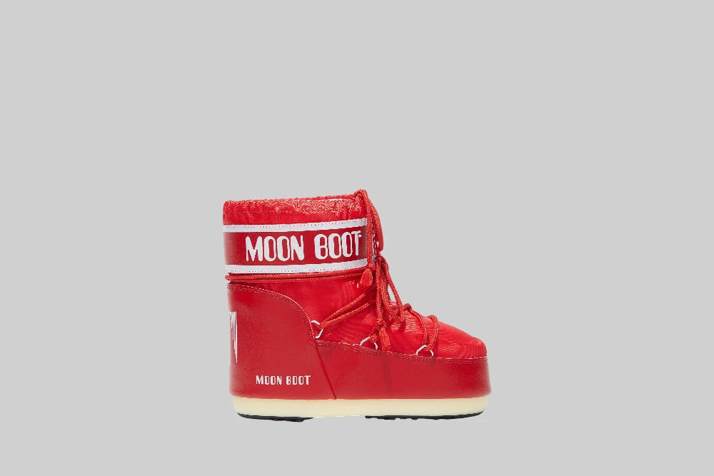 Moon Boot Icon Nylon Low 'Red' - 80D1409340-D001