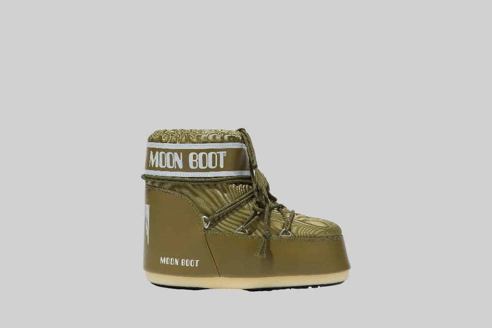 Moon Boot Icon Low Nylon 'Khaki' - 80D1409340-M006