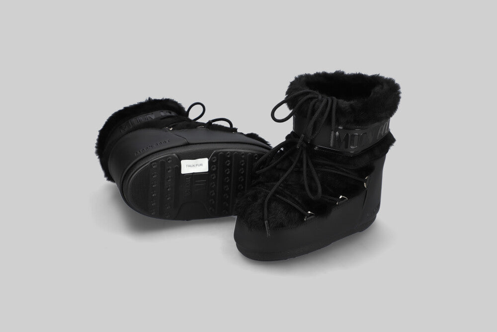Women´s Moon Boot Icon Low Faux Fur 'Black' - 80D1409390-N001 - Lust México