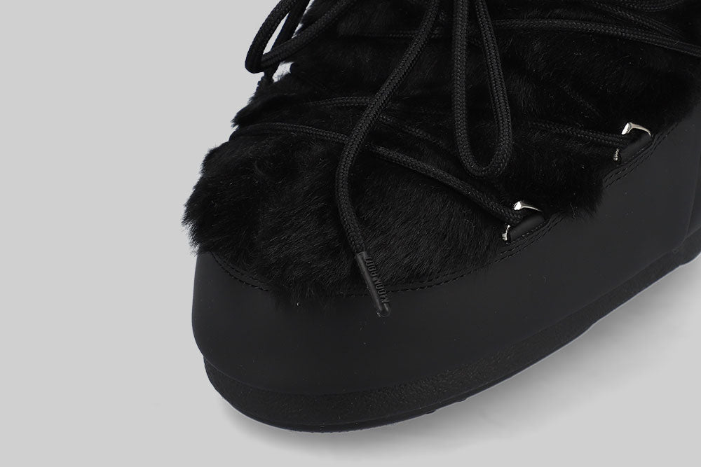 Women´s Moon Boot Icon Low Faux Fur 'Black' - 80D1409390-N001 - Lust México