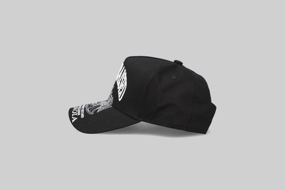 Born x Raised Paranoia Crest Cap - B5000PARCR-BLK