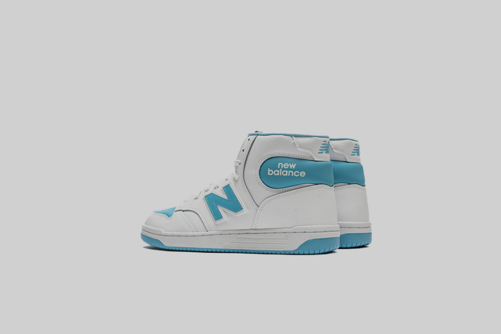 New Balance 480 High 'White Team Carolina' - BB480SCC