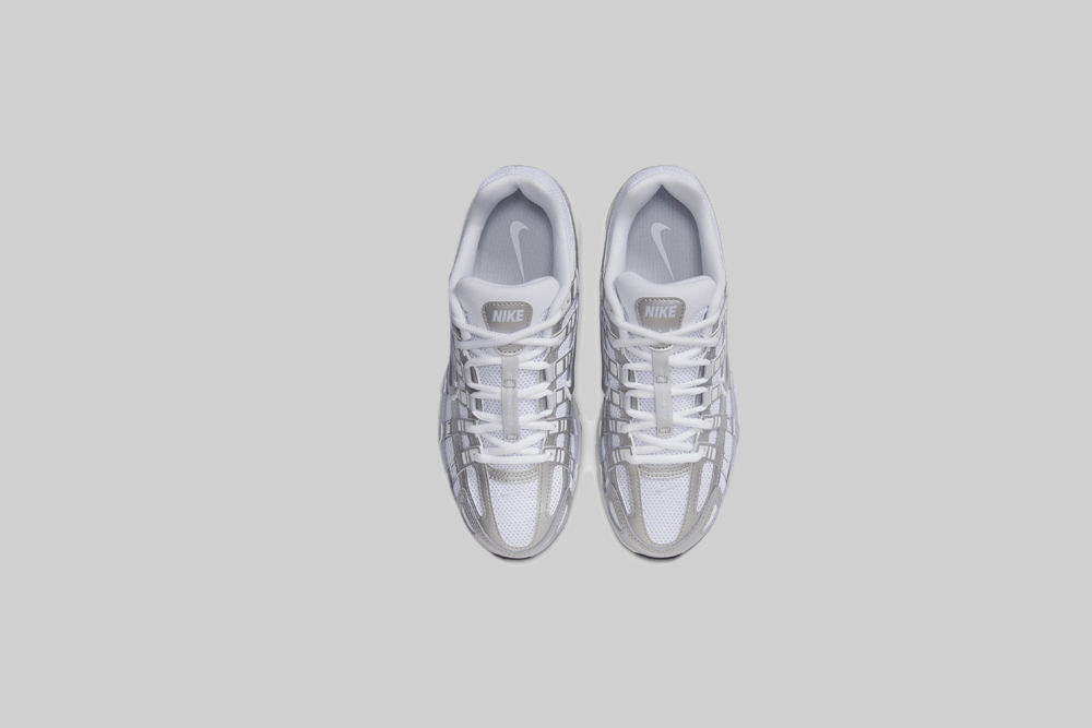 Women's Nike P-6000 'White and Metallic Silver'
