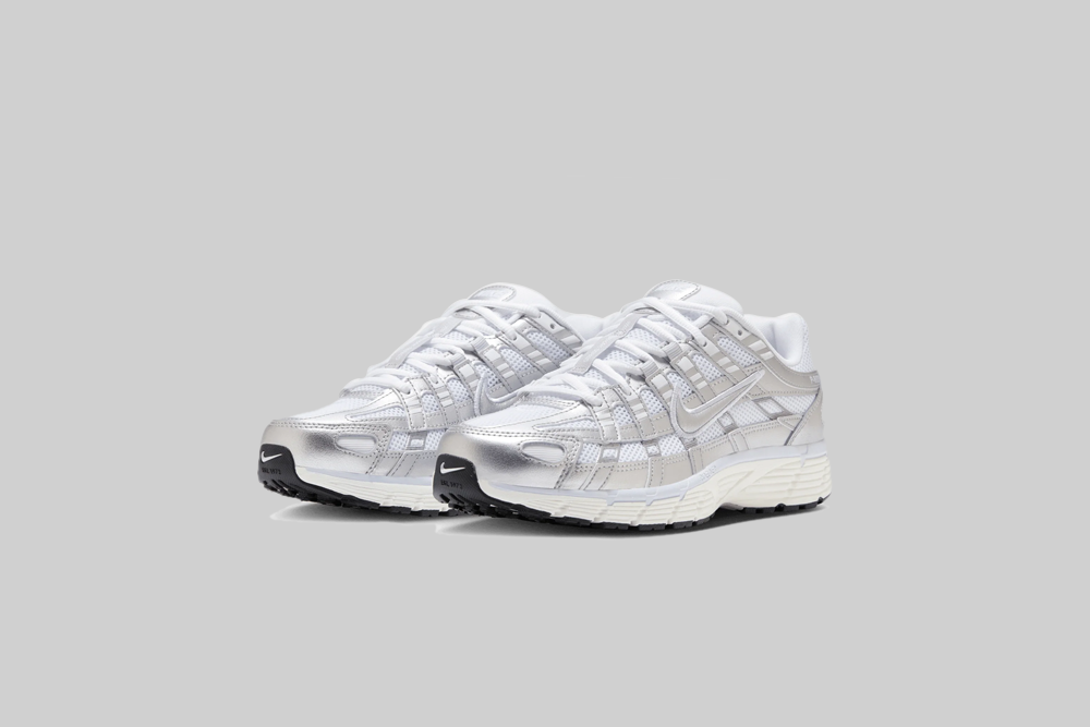 Women's Nike P-6000 'White and Metallic Silver'