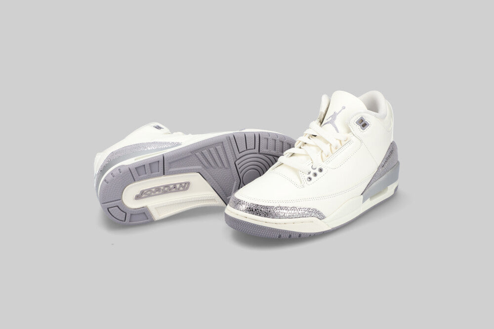 Women's Air Jordan 3 Retro 'Sail and Cement Grey' - [sku] - Lust México