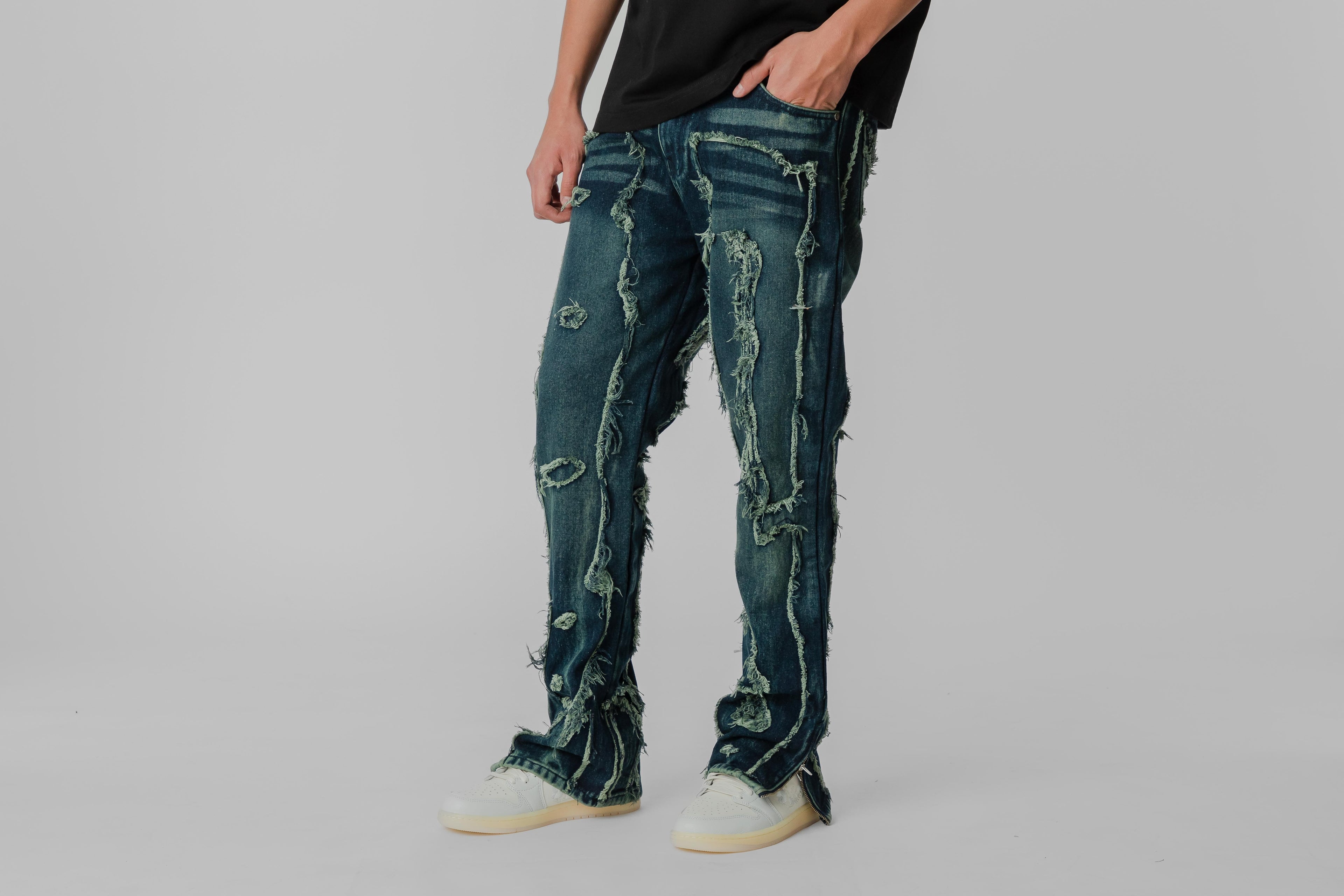 Crime Life Burnt Seams Jeans - CRIMELIFE-JNS-BRNT-SEAM - Lust México