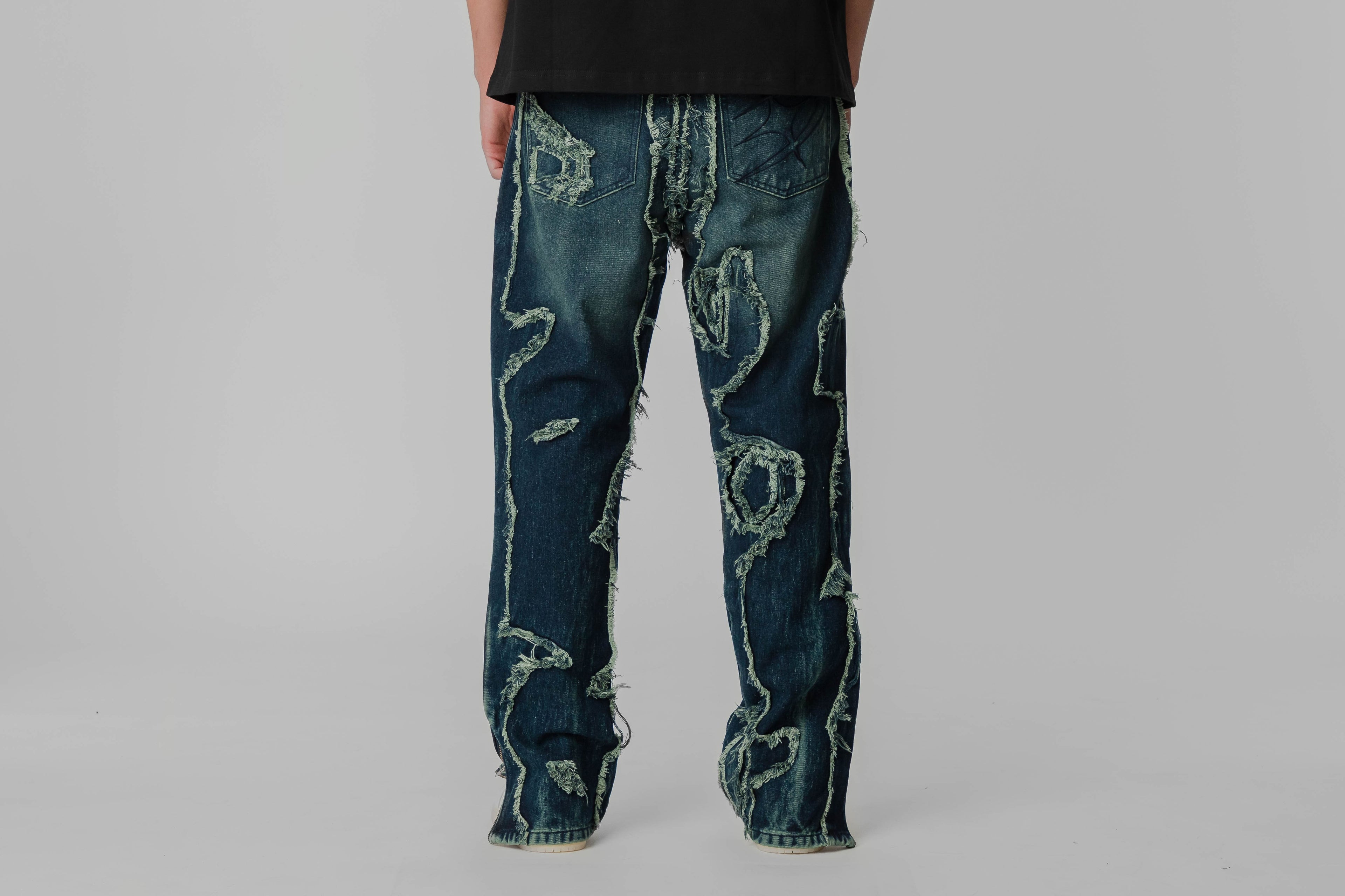 Crime Life Burnt Seams Jeans - CRIMELIFE-JNS-BRNT-SEAM - Lust México