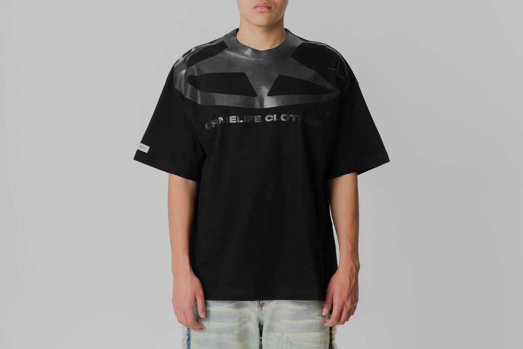 Crime Life Glitter Star Tee - CRIMELIFE-TSH-GLTR-STR - Lust México