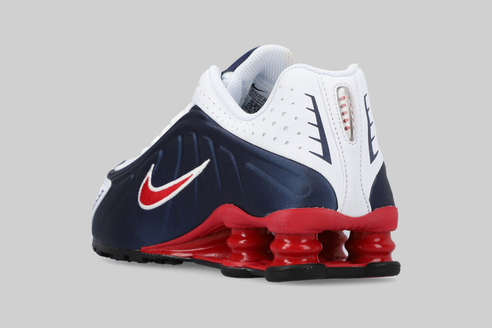 Nike Shox R4 (GS) 'Midnight Navy and Gym Red'