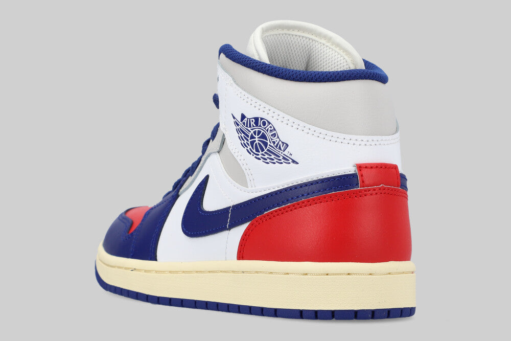 Air Jordan 1 Mid Rare Air 'White and Deep Royal Blue'