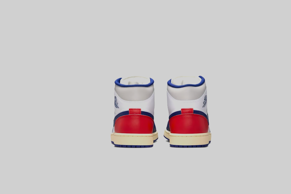 Air Jordan 1 Mid Rare Air 'White and Deep Royal Blue'