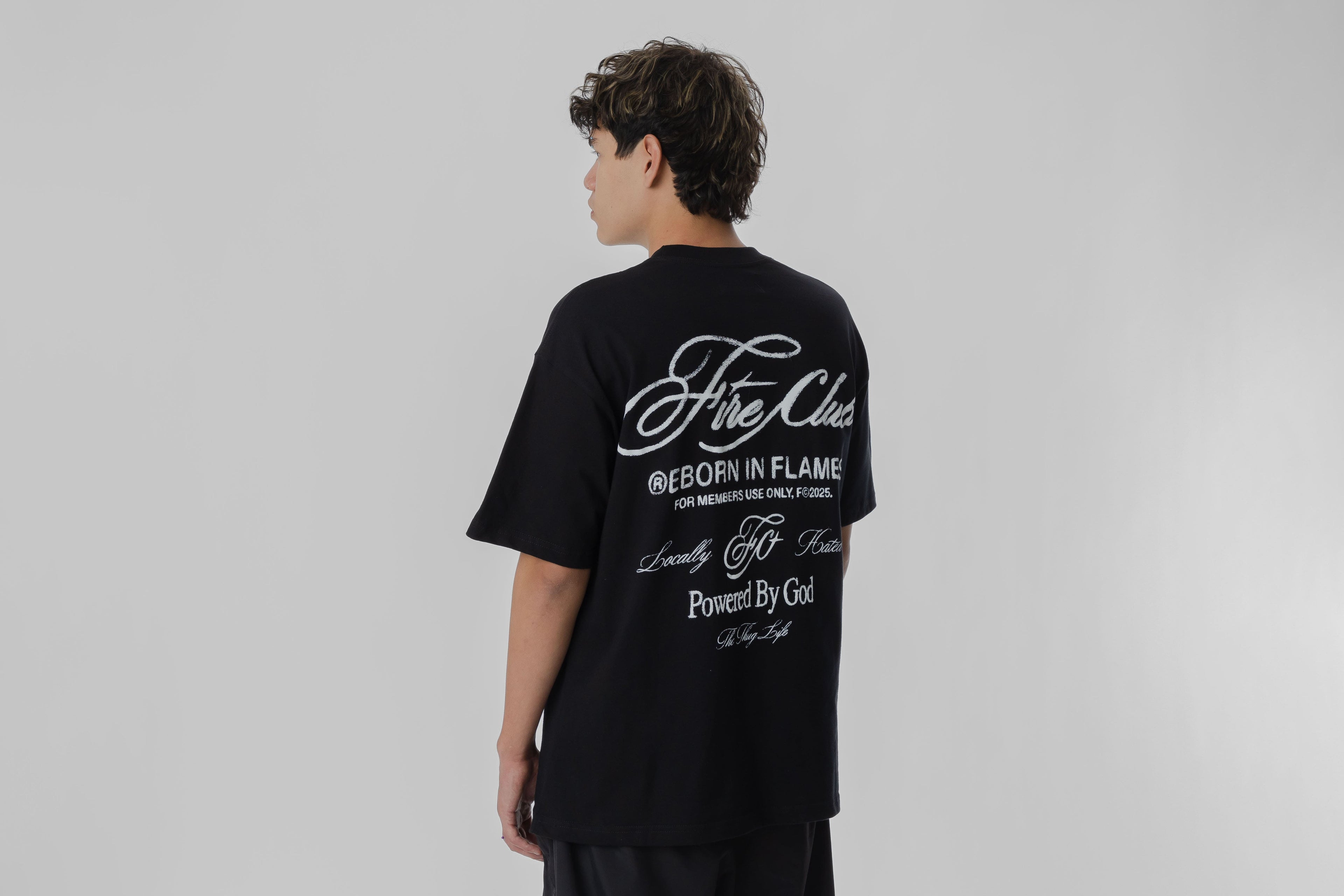 Fire Club Thug Life Tee - FATHUGTEEBLK26 - Lust México