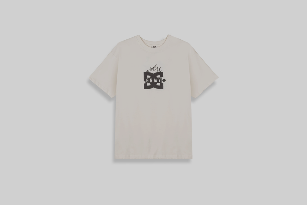 Grimey The Swarm DC Shoes Regular Tee - GA762-OWHT