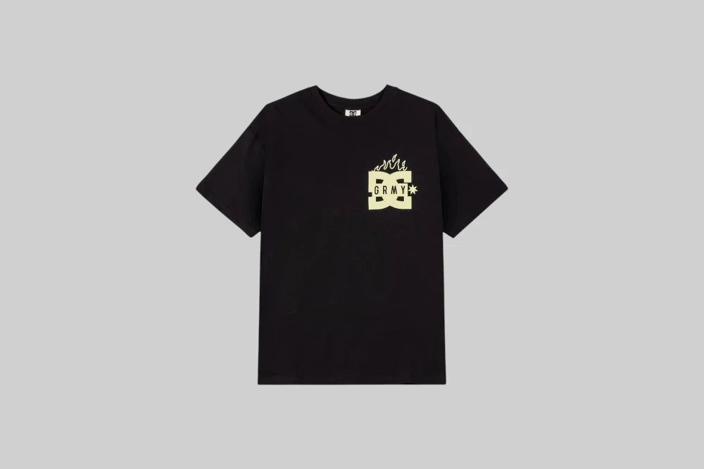 Grimey x The Swarm DC Shoes Raw Honey Tee - GA763-BLK - Lust México