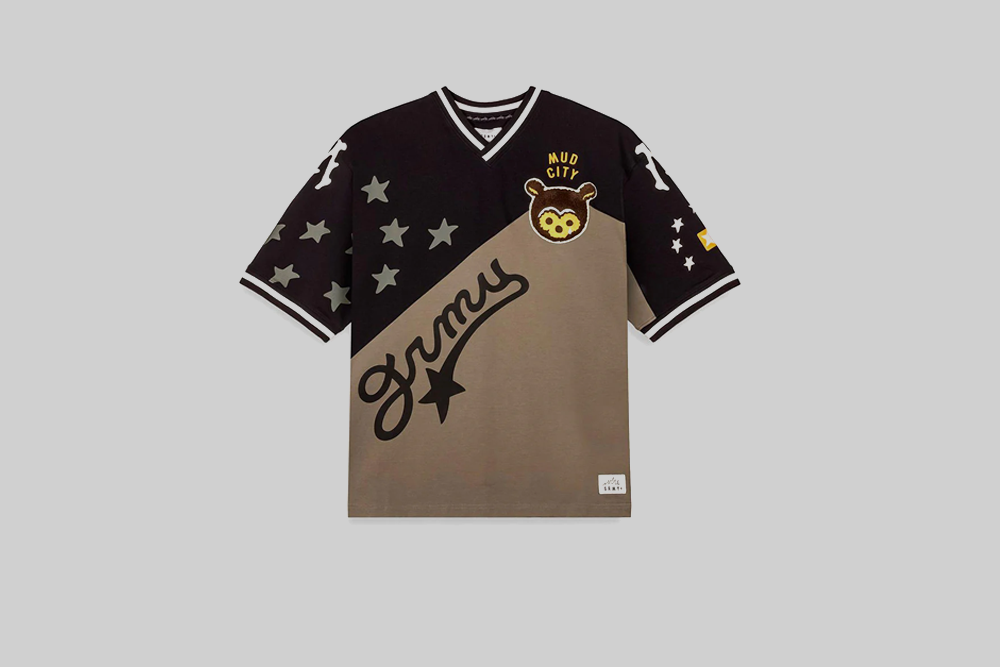 Grimey Mud's The Residence V-Neck Oversized Tee - GAVN766-BLK