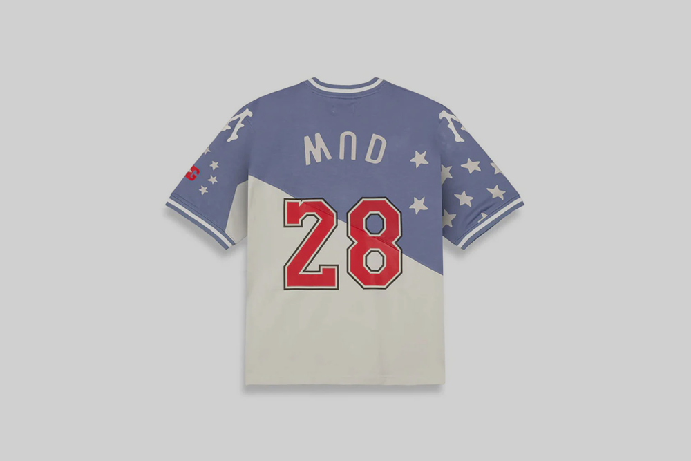 Grimey Mud's The Residence V-Neck Oversized Tee - GAVN766-BLU