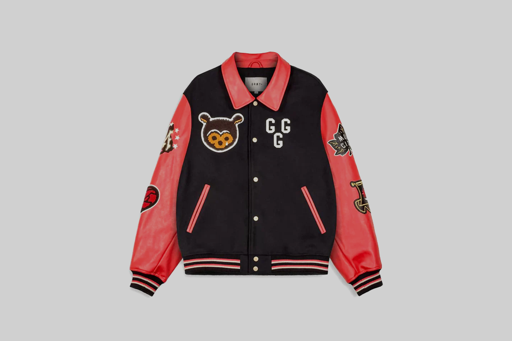 Grimey Mud's The Residence Baseball Jacket - GBJK194-BLK